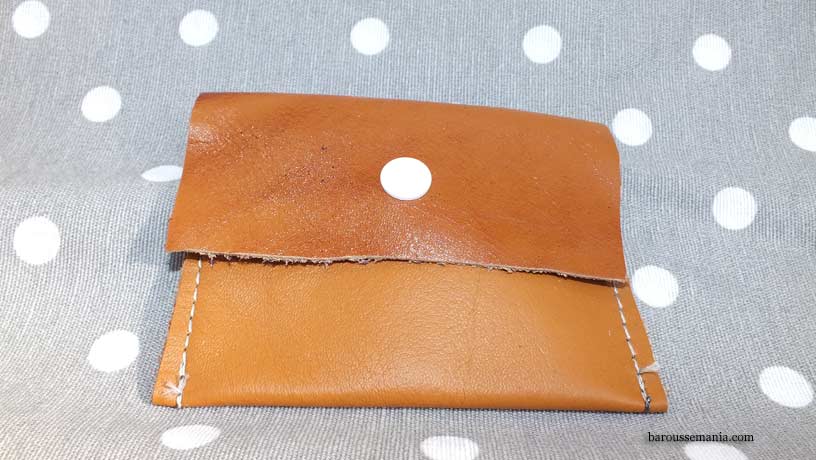 Brown leather wallet CB FP7